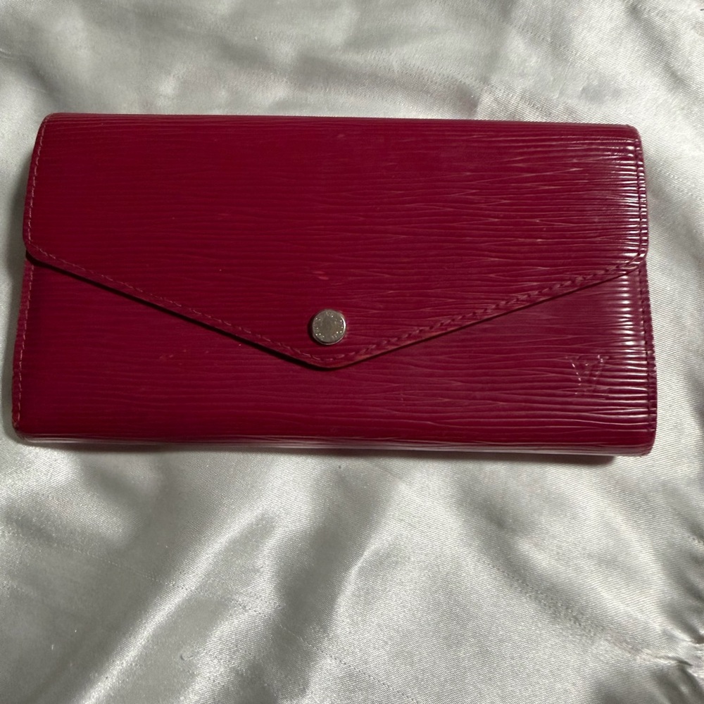 Louis Vuitton Classic Burgundy Envelope Wallet